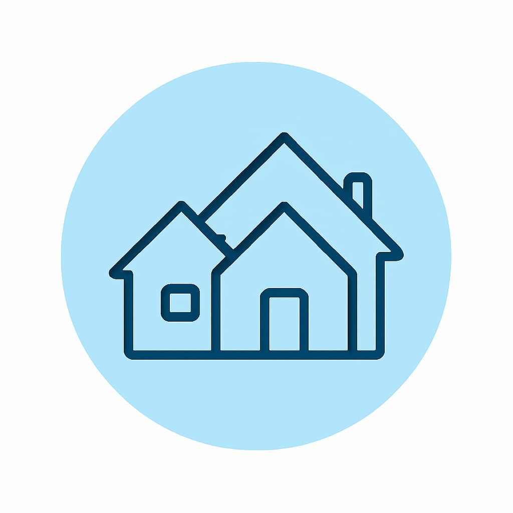 Icon representing diverse property options