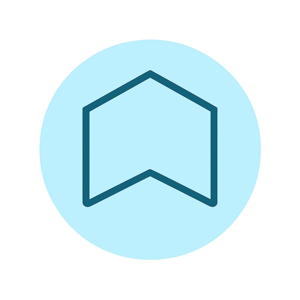 Icon representing space and privacy