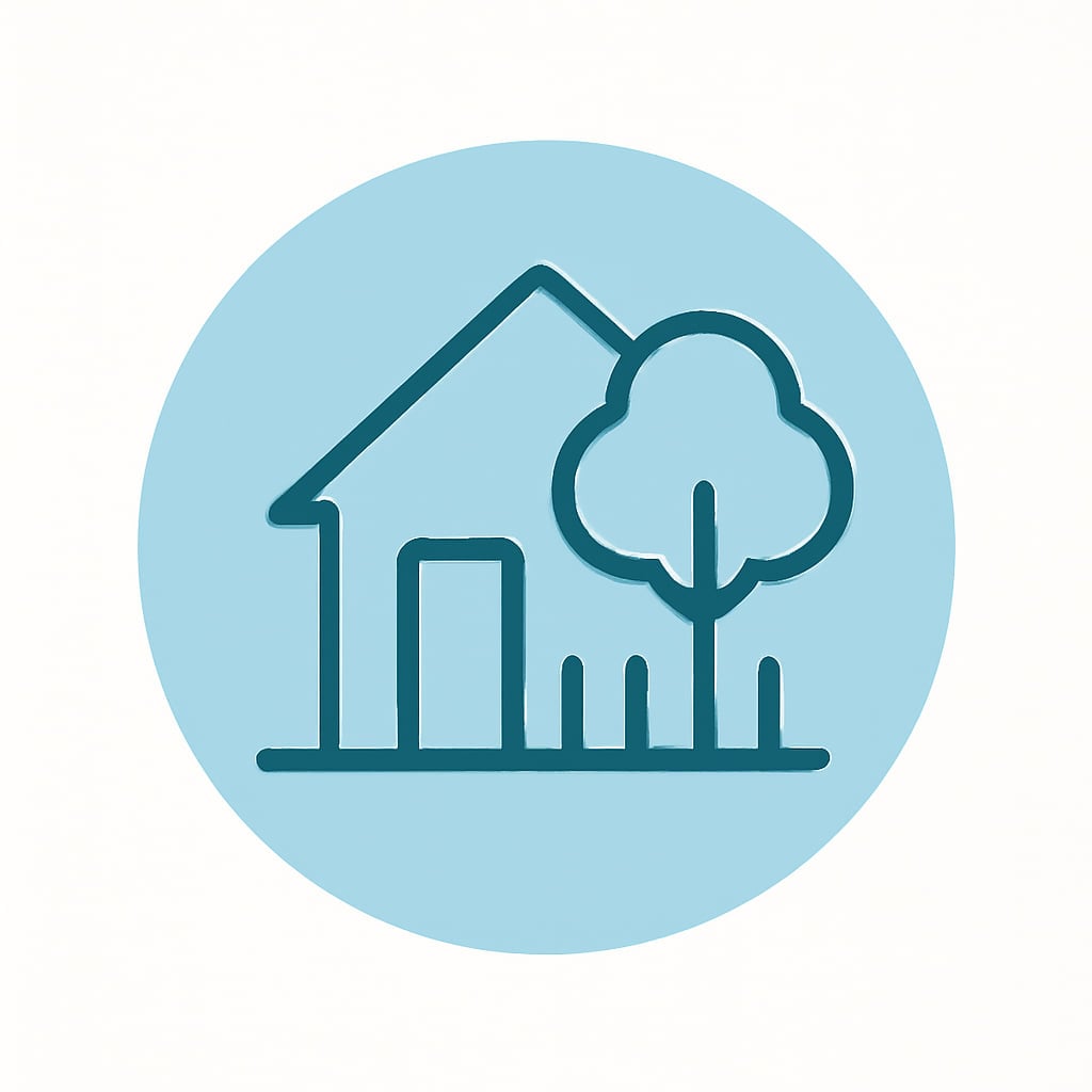Icon representing space and privacy
