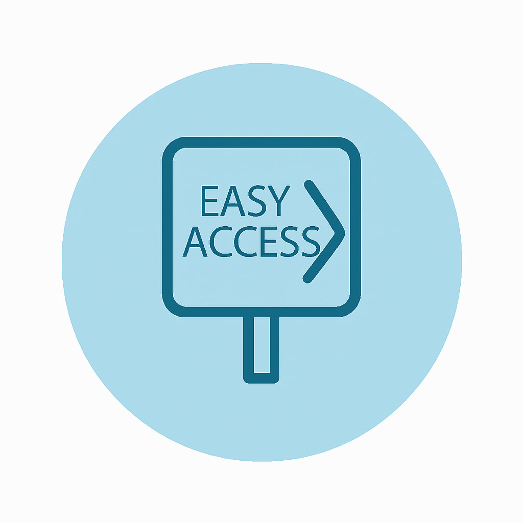 Icon representing easy access