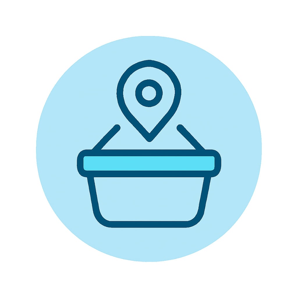 Icon representing local and regional services