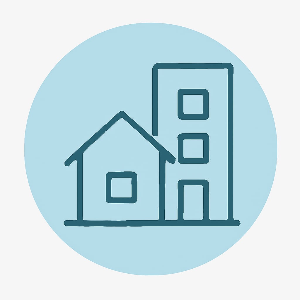 Icon representing property diversity