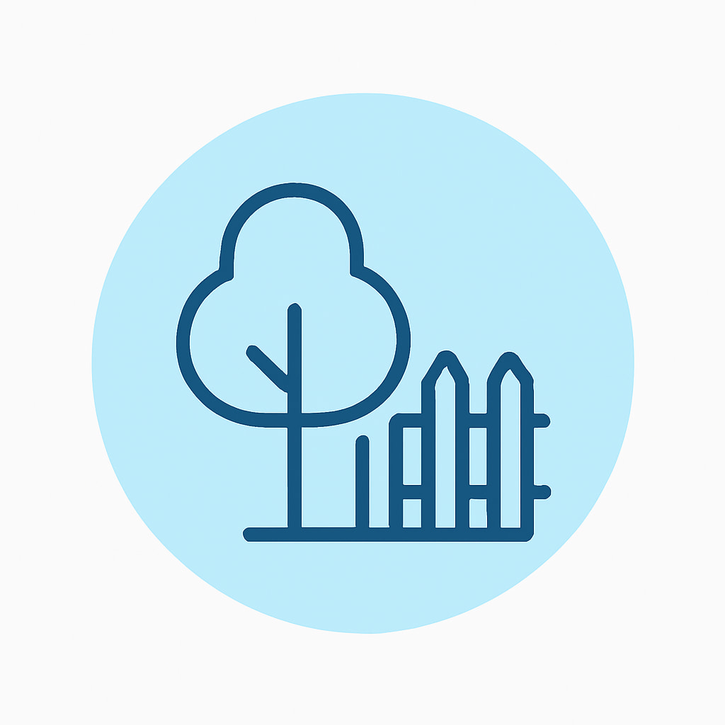 Icon representing space and privacy