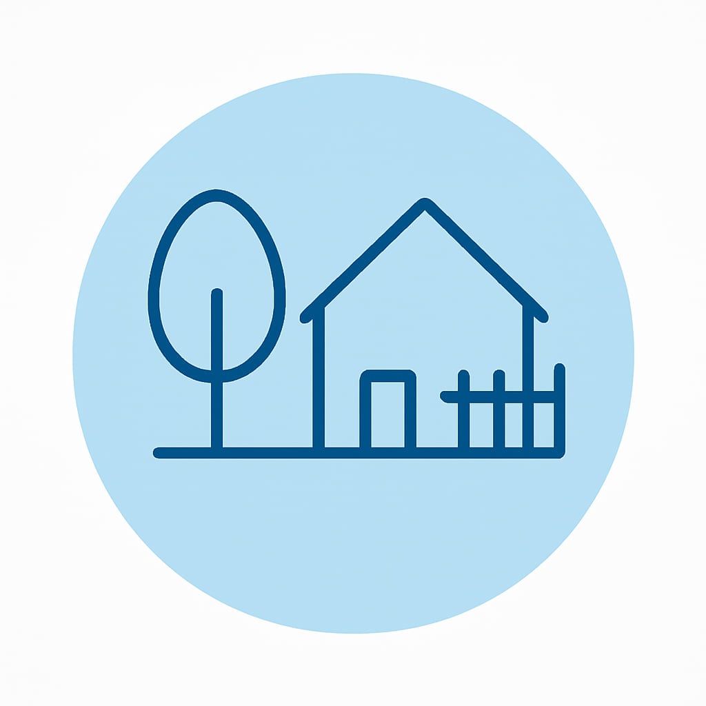 Icon representing space and privacy
