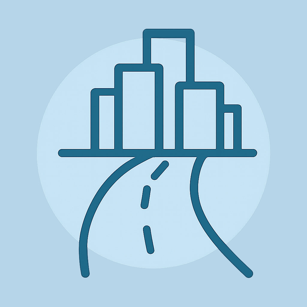 Icon representing easy access to urban areas