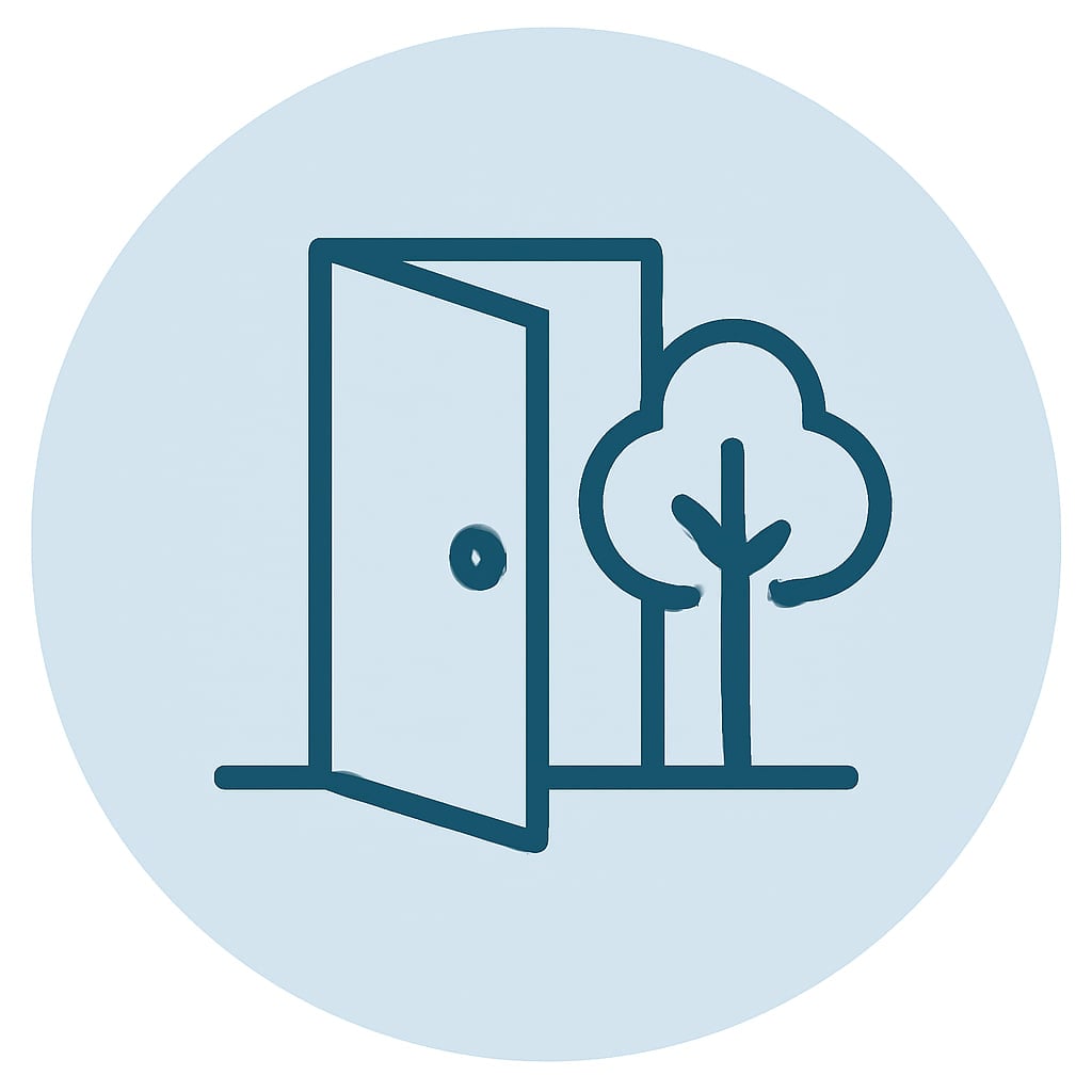 Space and privacy icon