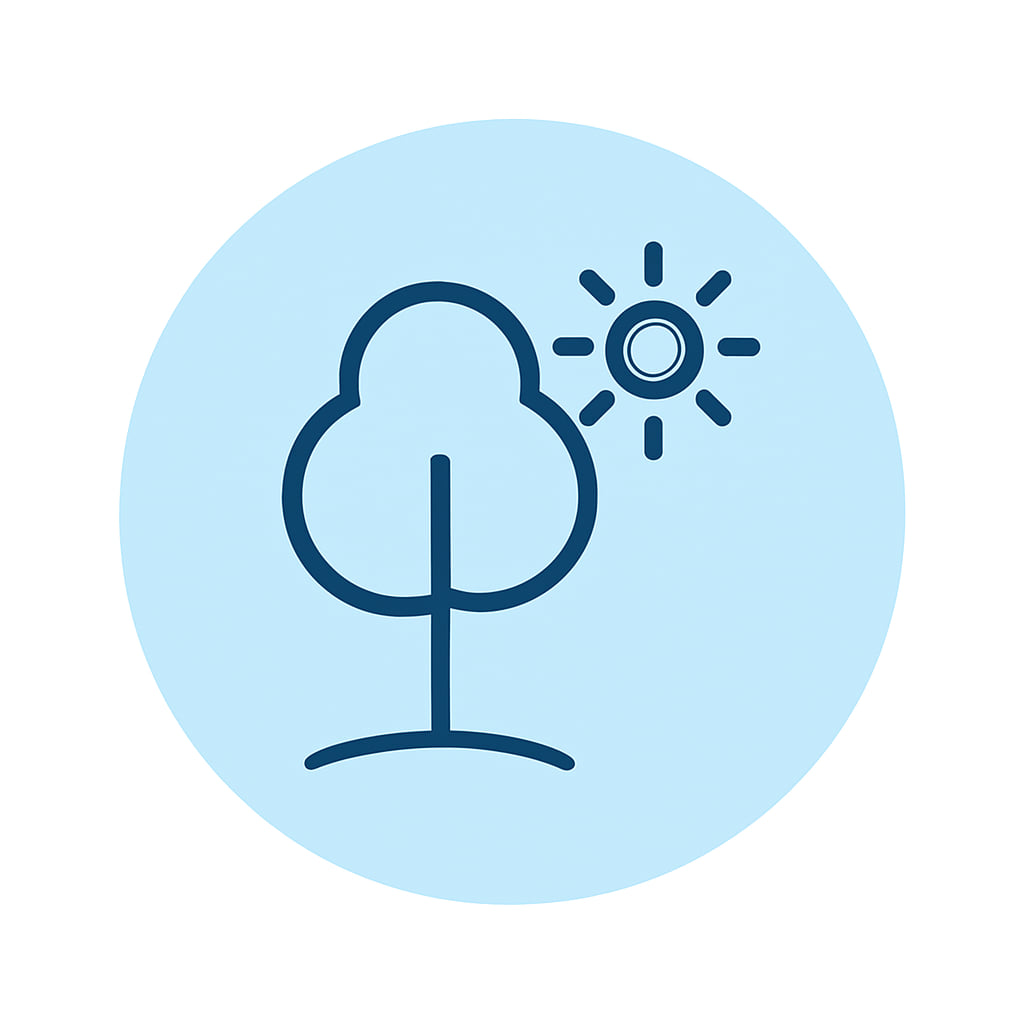 Icon representing natural spaces