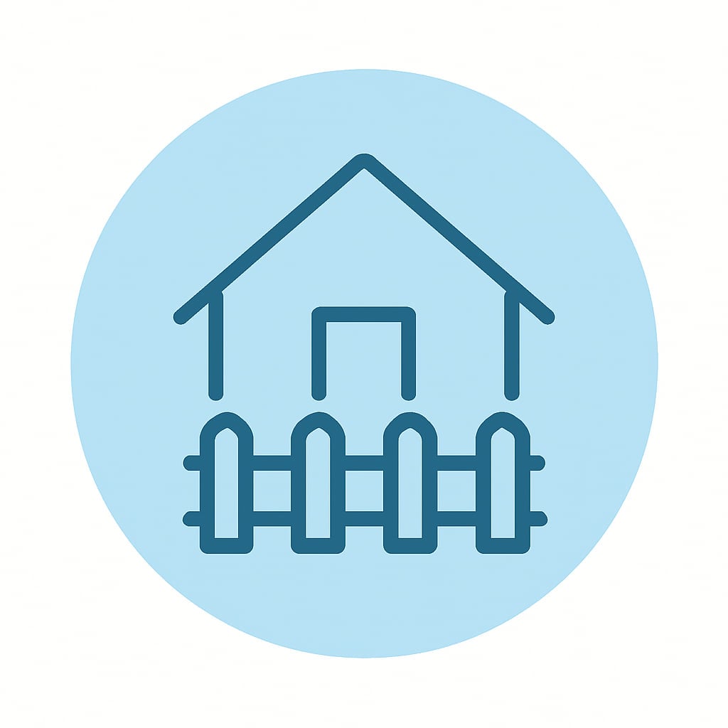 Icon representing space and privacy