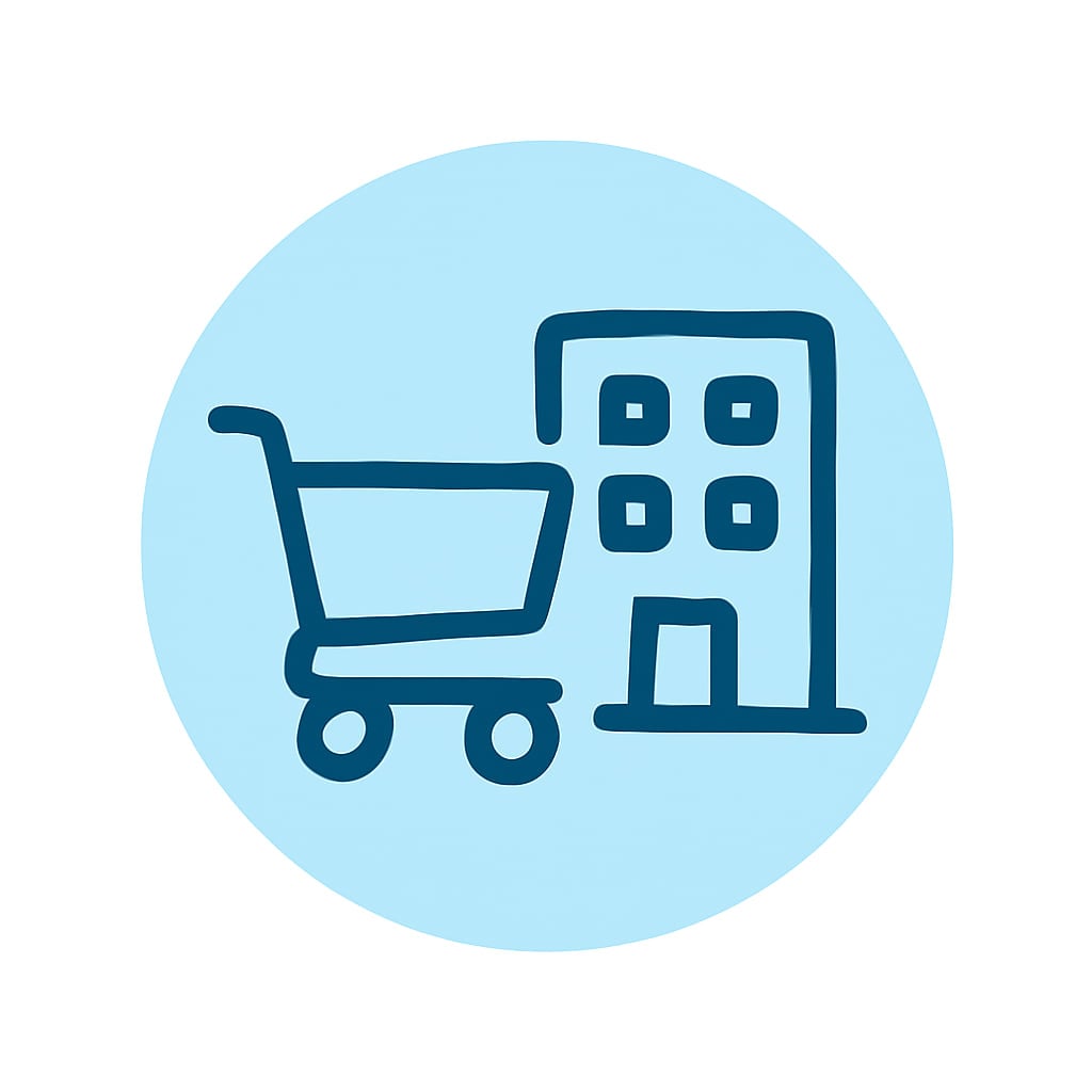 Icon representing local and regional services