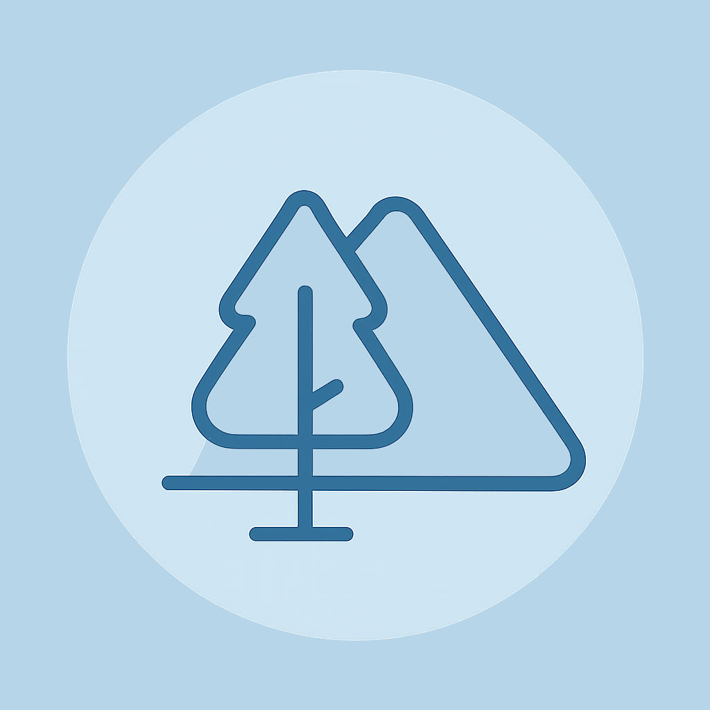 Nature icon representing outdoor spaces