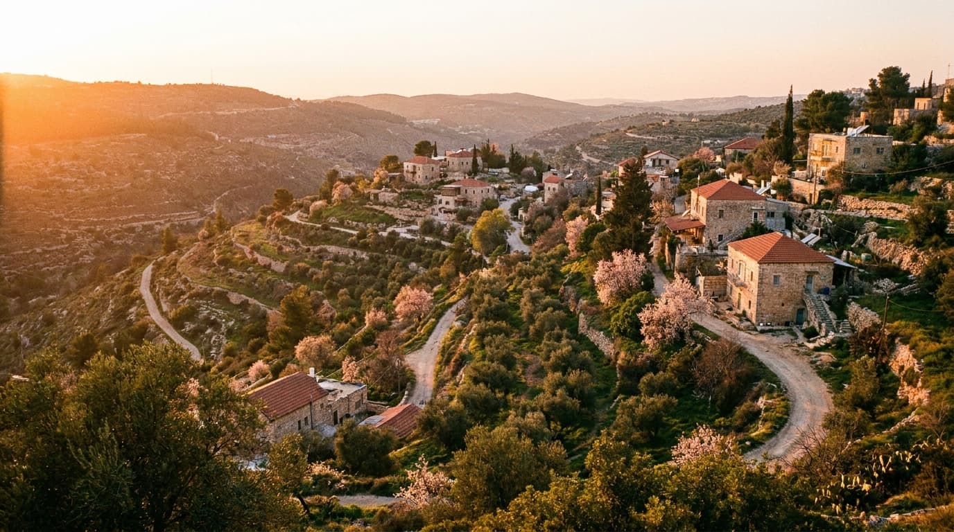 Scenic view of Itamar in Judea & Samaria