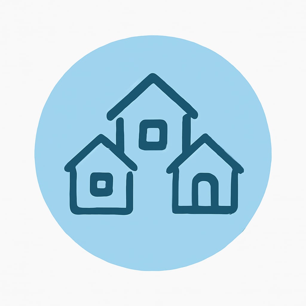 Icon representing diverse property options