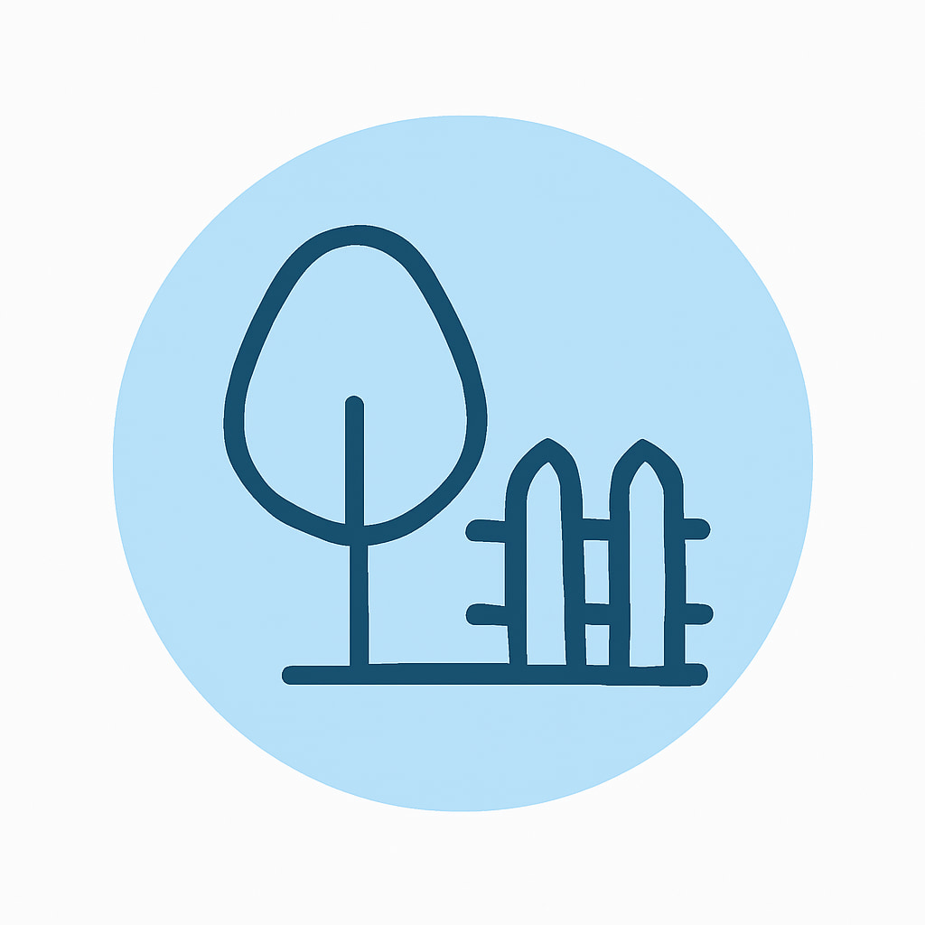 Icon representing space and privacy