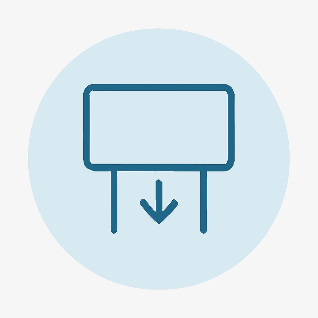 Icon representing access to nearby city