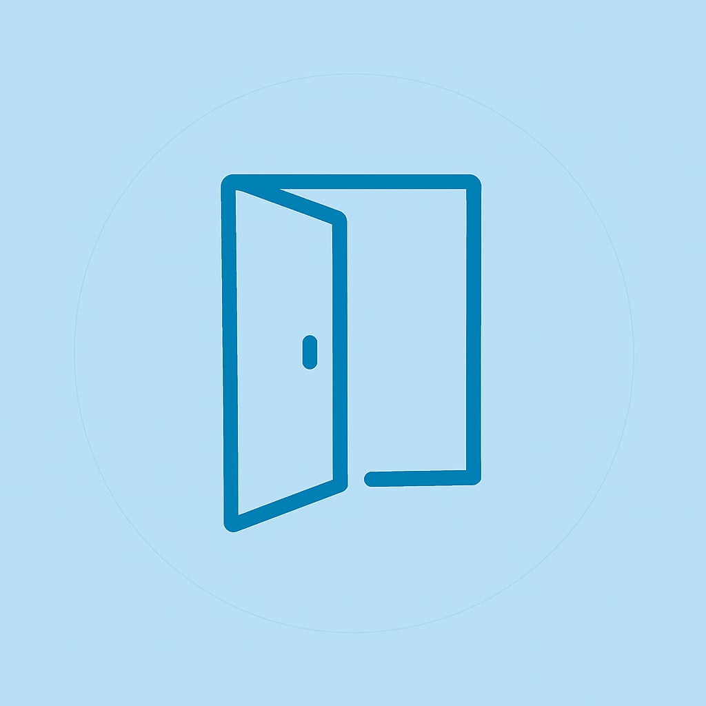 Icon representing space and privacy