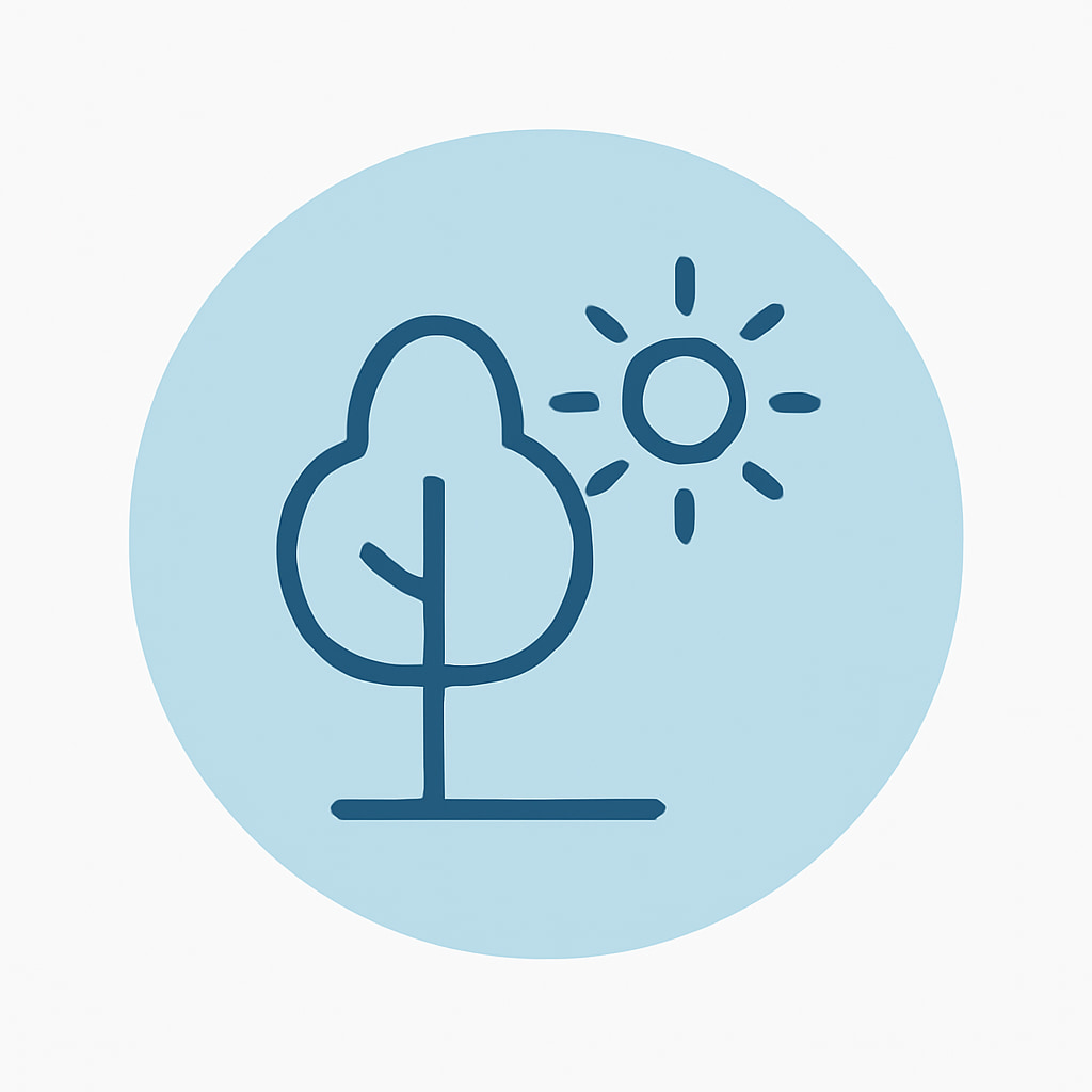 Space and nature icon