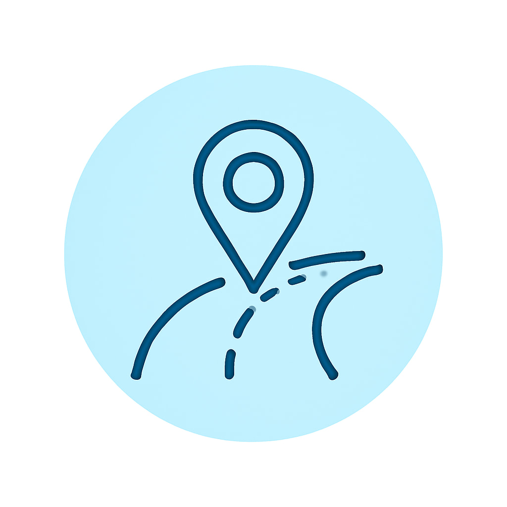 Icon representing practical location